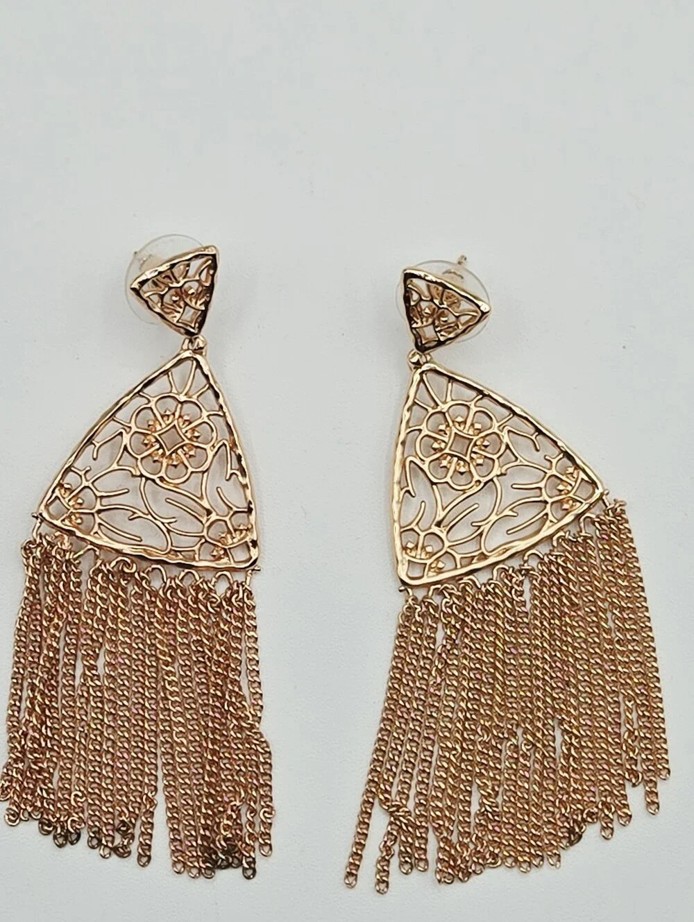 KENDRA SCOTT Ana Statement Earrings Rose Gold Plated